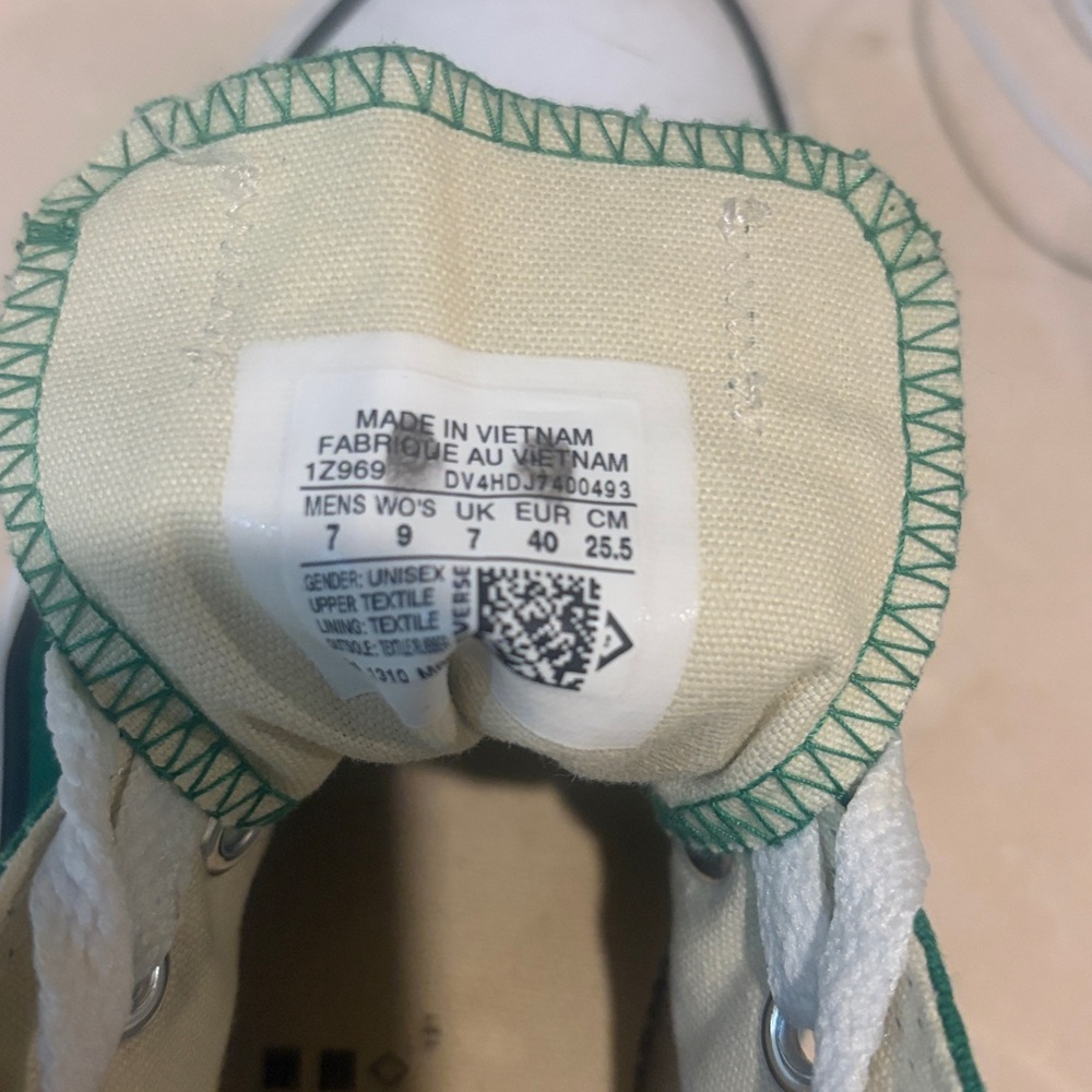 Converse Women's Green Lace-Up Sneakers - Picture 5 of 5